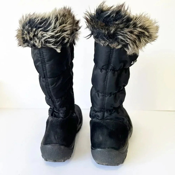 Spring Step Womens Alpi-Tex Vanish Faux Fur Trim Black Snow‎ Boots Size 39 US 9 - Picture 9 of 10